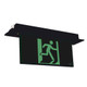 2W Emergency Exit Sign Industrial Strength LED 24m Recessed 2 Hours Black Blade 2W Emergency Exit Sign Industrial Strength LED 24m Recessed 2 Hours Black Blade